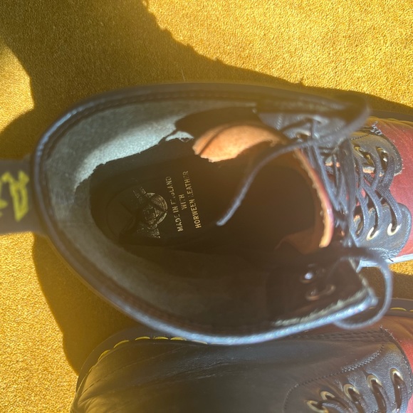 DR MARTENS 1460 Made in England Horween Leather Boots - Dublin Two Tone - Picture 3 of 12